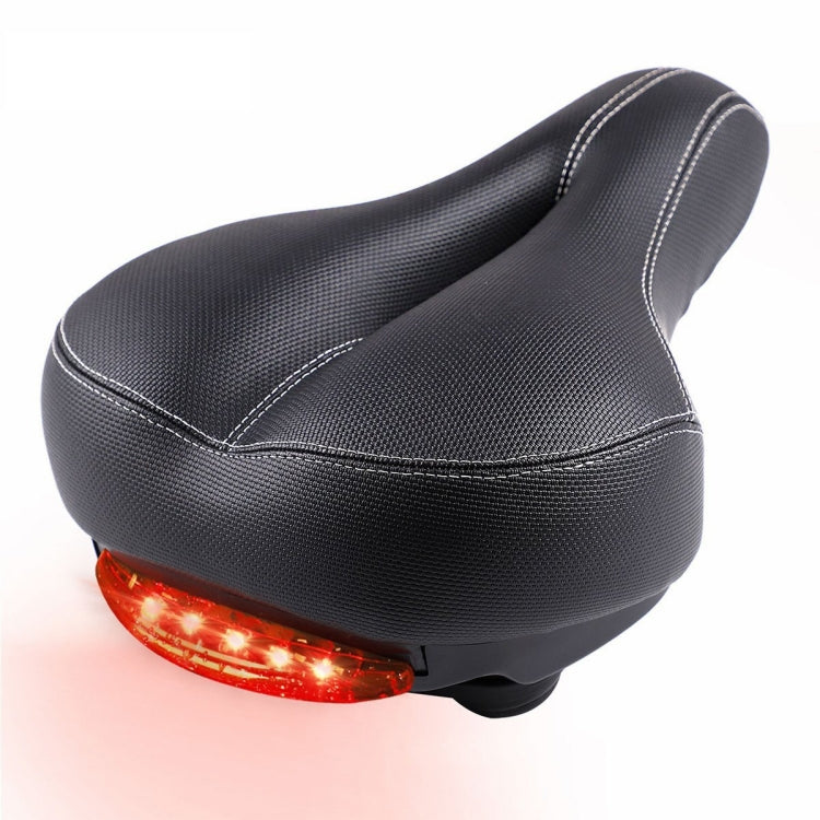 Bicycle Seat With Taillights With Light Mountain Bike Bicycle Saddle Seat Cushion(Black) - Outdoor & Sports by buy2fix | Online Shopping UK | buy2fix