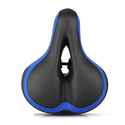 Reflective Spring Saddle Mountain Bike Seat Bicycle Seat Bicycle Seat(Black Blue) - Outdoor & Sports by buy2fix | Online Shopping UK | buy2fix