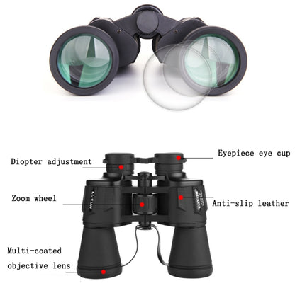 Luxun 20X50 Outdoor Binoculars  Low Light Night Vision Non-Infrared High Power Binoculars(ArmyGreen) - Binoculars by LUXUN | Online Shopping UK | buy2fix