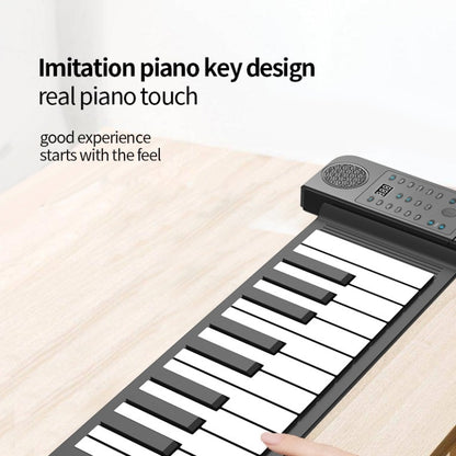 PN61S 61-key Hand-Rolled Foldable Piano Thickened Portable Beginner Keyboard - Keyboard Instruments by buy2fix | Online Shopping UK | buy2fix