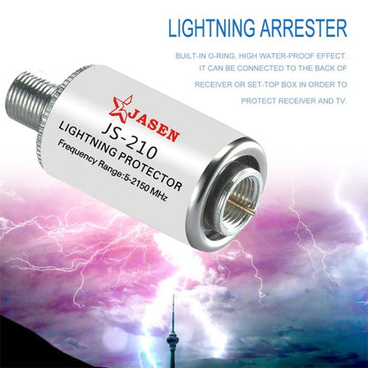 JS-210 5-2150MHz Lighting Protector Coaxial Satellite TV Light Protection Devices Satellite Antenna Arrester - Security by buy2fix | Online Shopping UK | buy2fix