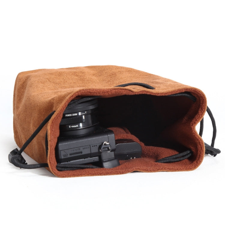 S.C.COTTON Liner Shockproof Digital Protection Portable SLR Lens Bag Micro Single Camera Bag Square Gray S - Lens Bag by S.C.COTTON | Online Shopping UK | buy2fix