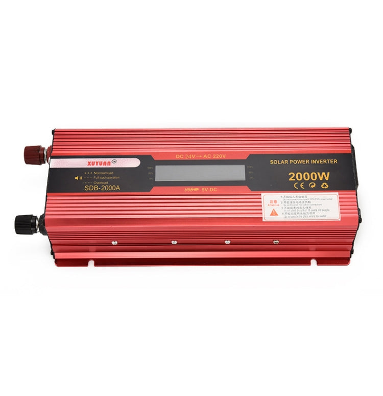 XUYUAN 2000W Car Battery Inverter with LCD Display, Specification: 24V to 220V -  by XUYUAN | Online Shopping UK | buy2fix