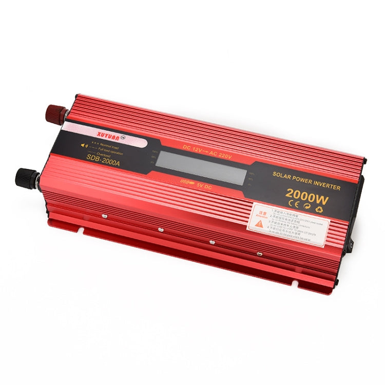 XUYUAN 2000W Car Battery Inverter with LCD Display, Specification: 24V to 220V -  by XUYUAN | Online Shopping UK | buy2fix