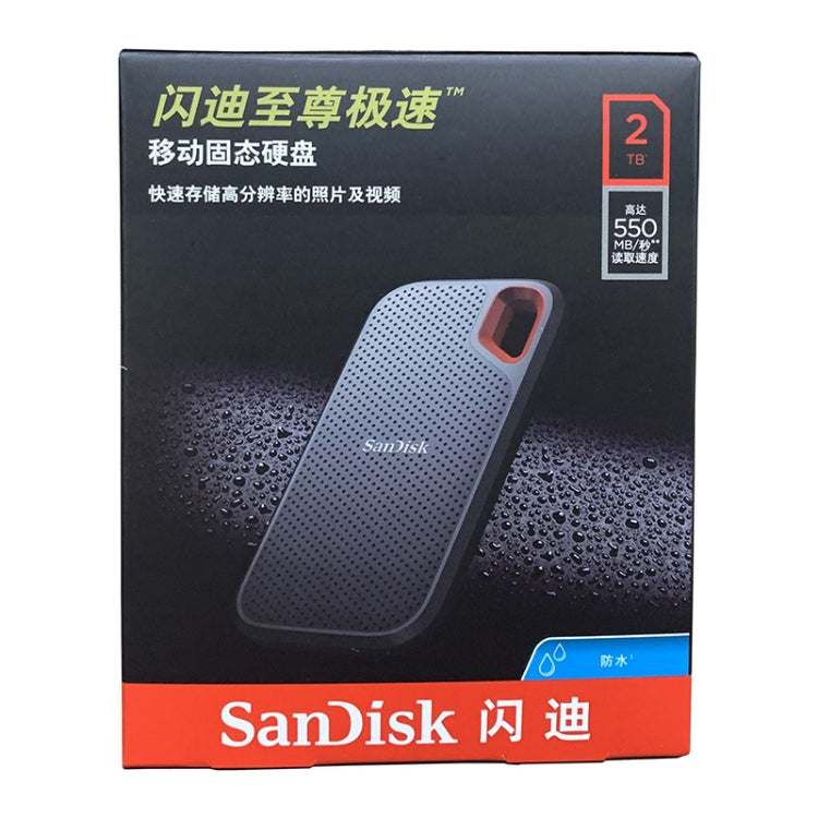 SanDisk E60 High Speed USB 3.1 Computer Mobile SSD Solid State Drive, Capacity: 2TB - Computer & Networking by buy2fix | Online Shopping UK | buy2fix