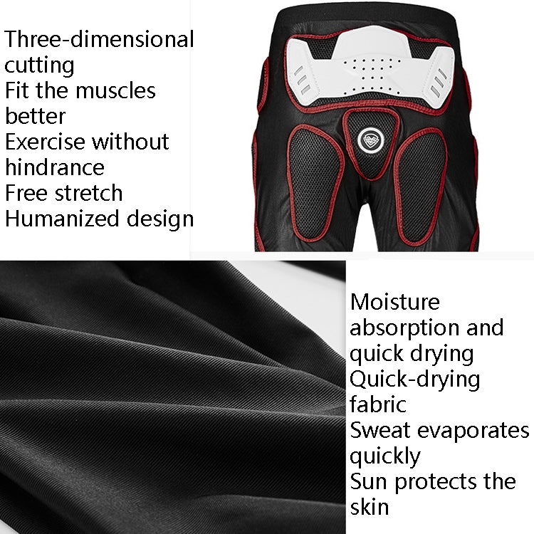 SULAITE Motorcycle Cross-Country Riding Trousers Protective Hip Pants, Specification: L(Red) - Protective Gear by SULAITE | Online Shopping UK | buy2fix