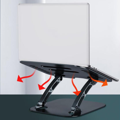 N8 Laptop Holder Aluminum Alloy Laptop Holder(Black) - Computer & Networking by buy2fix | Online Shopping UK | buy2fix