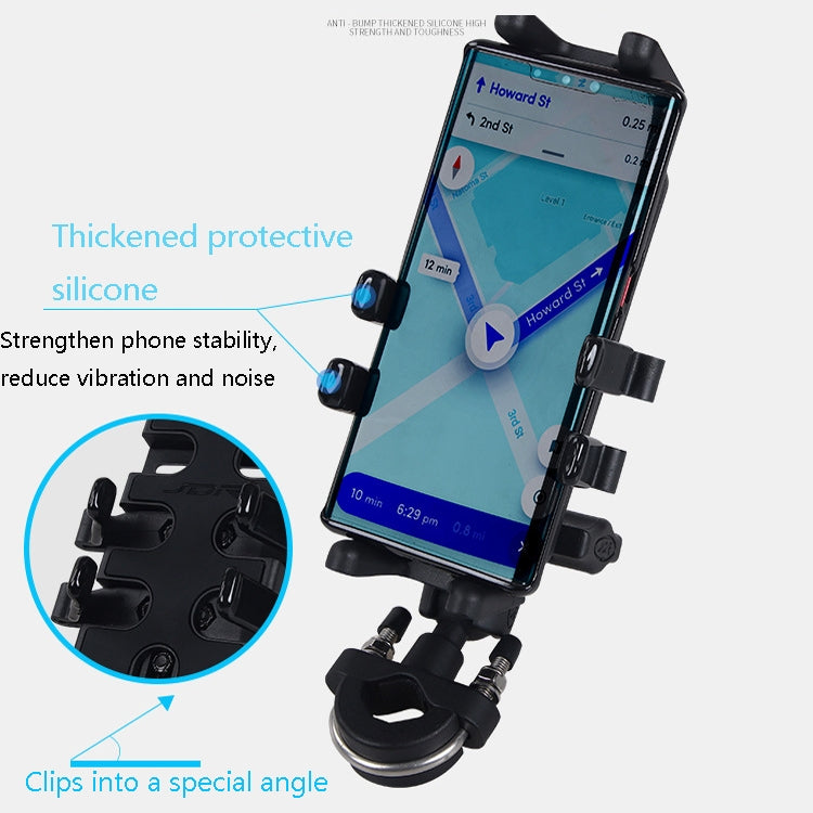 Motorcycle Multi-Function Mobile Phone Holder Adjustable Universal Locomotive Riding Anti-Shake Fixed Equipment(Elf Deer U Type) - Holder by buy2fix | Online Shopping UK | buy2fix