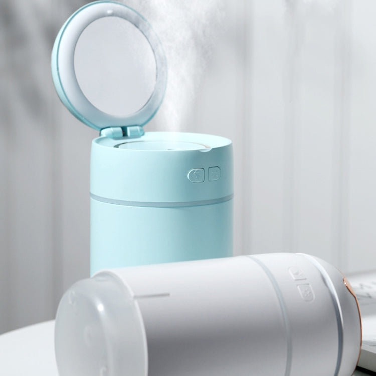 K005 Portable Hydrating LED Fill Light Makeup Mirror USB Mini Humidifier(Blue) - Home & Garden by buy2fix | Online Shopping UK | buy2fix