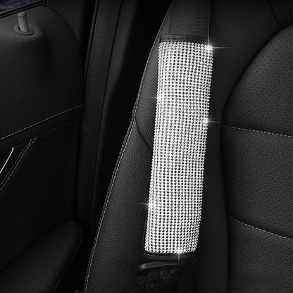 2 PCS Car Diamond-Studded Interior Products Personalized Protective Sleeve Shoulder Guard - Car Interior Mouldings by buy2fix | Online Shopping UK | buy2fix