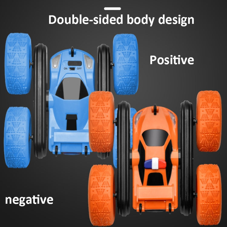 1:24 Electric Spray Remote Control Car Double-Sided Rotating Tumbling Bucket  Stunt Car(Blue) - RC Cars by buy2fix | Online Shopping UK | buy2fix