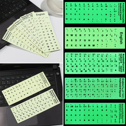 3 PCS Luminous Keyboard Stickers Notebook Desktop Computer Keyboard Stickers(English) - Silicone / Sticker by buy2fix | Online Shopping UK | buy2fix