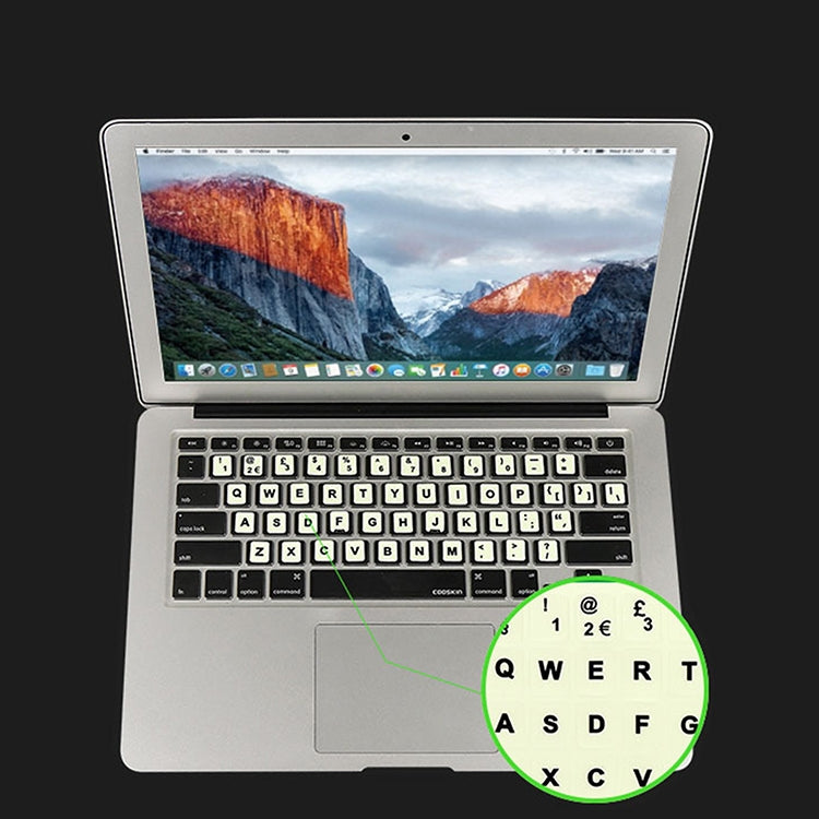 3 PCS Luminous Keyboard Stickers Notebook Desktop Computer Keyboard Stickers(English) - Silicone / Sticker by buy2fix | Online Shopping UK | buy2fix