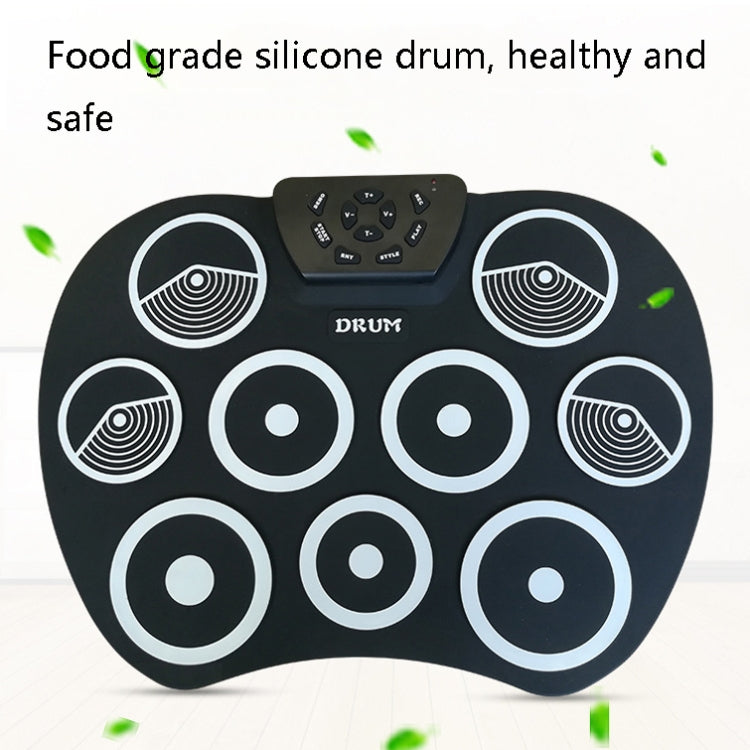Silicone Folding Portable Hand-Rolled Drum DTX Game Strike Board(G801 White) - Percussion Instruments by buy2fix | Online Shopping UK | buy2fix