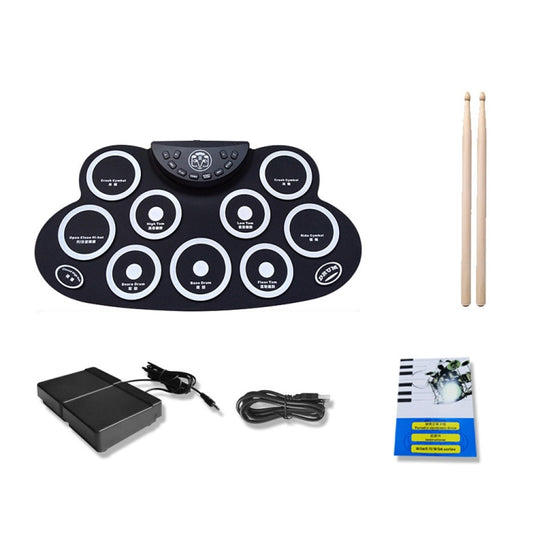 Children Hand Roll Electronic Drum DTX Game Portable Drum(G621 White) - Percussion Instruments by buy2fix | Online Shopping UK | buy2fix