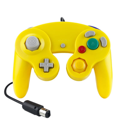 2 PCS Single Point Vibrating Controller Wired Game Controller For Nintendo NGC / Wii, Product color: Yellow - Gamepads by buy2fix | Online Shopping UK | buy2fix