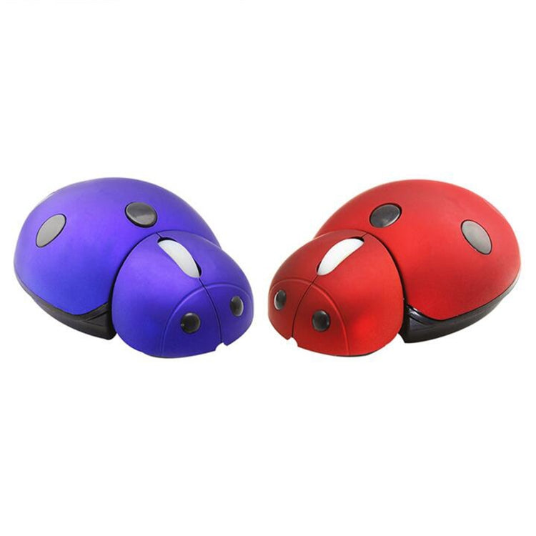 CM0184 3000 DPI 3-keys Mini Ladybug 2.4G Wireless Mouse Personalized Wireless Mouse(Blue) - Wireless Mice by buy2fix | Online Shopping UK | buy2fix