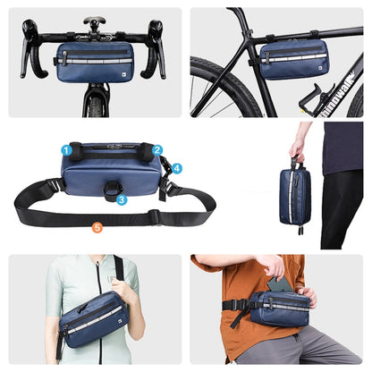 Rhinowalk X20990 Multi-Function Bicycle Front Bag(Blue) - Bicycle Bags by Rhinowalk | Online Shopping UK | buy2fix