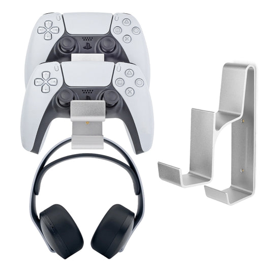 Gamepad & Headphone Three-In-One Wall Mounted Hanger For PS5 / PS4 - Holder by buy2fix | Online Shopping UK | buy2fix