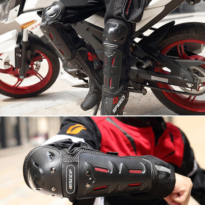 4 PCS / Set BSDDP MDL1002 Motorcycle Knee Knee Elbow Pads Protective Gear Autumn Winter Warm Anti-Falling Leg Equipment - Protective Gear by buy2fix | Online Shopping UK | buy2fix