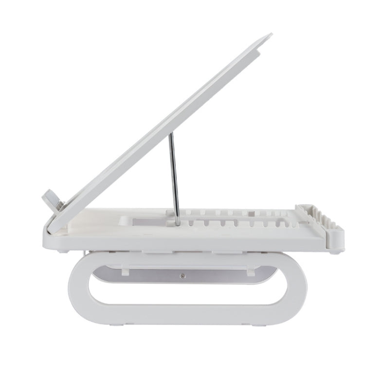 A23 Foldable Notebook Stand With 10-Speed Adjustment Computer Cooling Lifting Stand, Colour: Regular (White) - Computer & Networking by buy2fix | Online Shopping UK | buy2fix