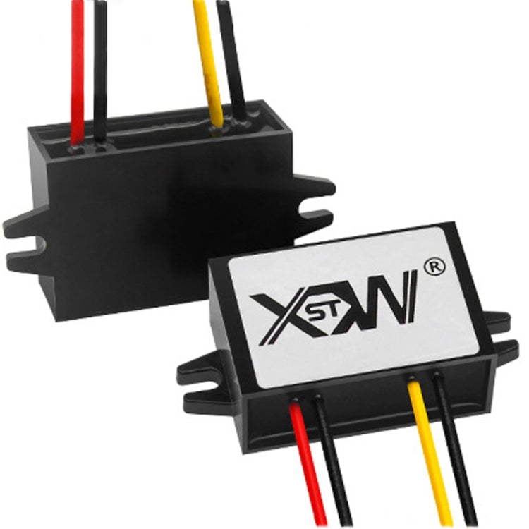 XWST DC 12/24V To 5V Converter Step-Down Vehicle Power Module, Specification: 12/24V To 5V 10A Medium Rubber Shell -  by buy2fix | Online Shopping UK | buy2fix