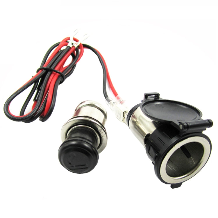 2 PCS 12-24V Automotive Cigarette Lighter Socket Motorcycle Waterproof Spot Cigarette Master - Cigar Socket by buy2fix | Online Shopping UK | buy2fix