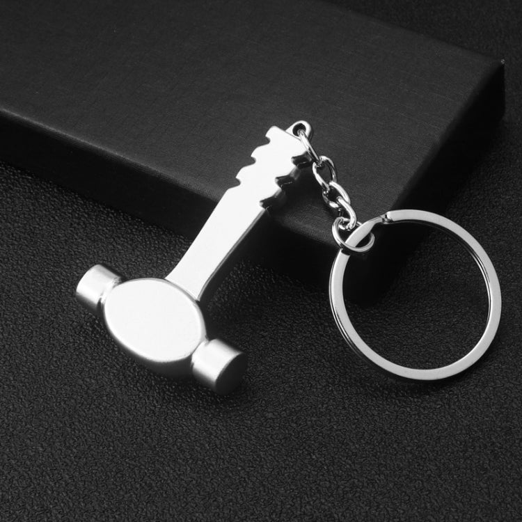 10 PCS Tool Metal Keychain Car Key Ring Pendant, Colour: H-387 Hammer - Key Rings by buy2fix | Online Shopping UK | buy2fix