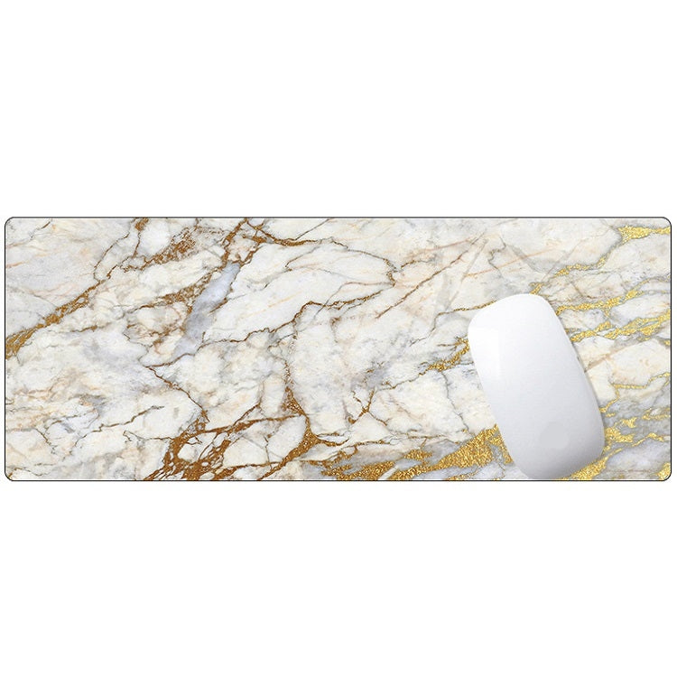 300x700x3mm Marbling Wear-Resistant Rubber Mouse Pad(Yellow Marble) - Mouse Pads by buy2fix | Online Shopping UK | buy2fix