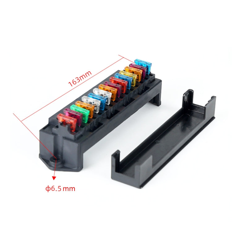 Modified Electric Car 15-Way Fuse Bottom Seat With Copper Terminal Insurance Plug-In Relay - In Car by buy2fix | Online Shopping UK | buy2fix