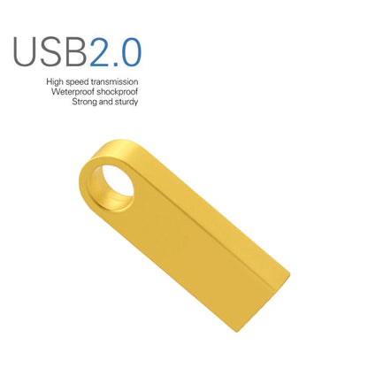 SE9 USB 2.0 Car Metal U Disk High-Speed Transmission U Disk, Capacity: 64GB (Golden) - USB Flash Drives by buy2fix | Online Shopping UK | buy2fix