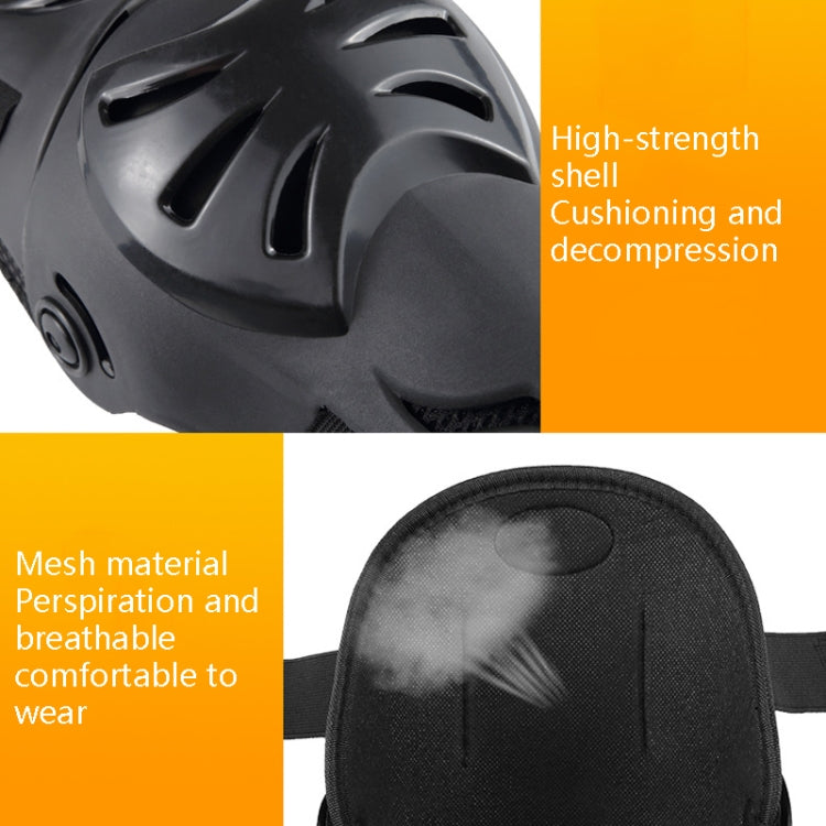 4 PCS / Set BSDDP BSD1003 Motorcycle Knee And Elbow Pads Anti-Fall Riding Protective Gear(Black) - In Car by buy2fix | Online Shopping UK | buy2fix