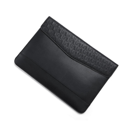 Horizontal  Embossed Notebook Liner Bag Ultra-Thin Magnetic Holster, Applicable Model: 13 inch( Black) - 13.3 inch by buy2fix | Online Shopping UK | buy2fix