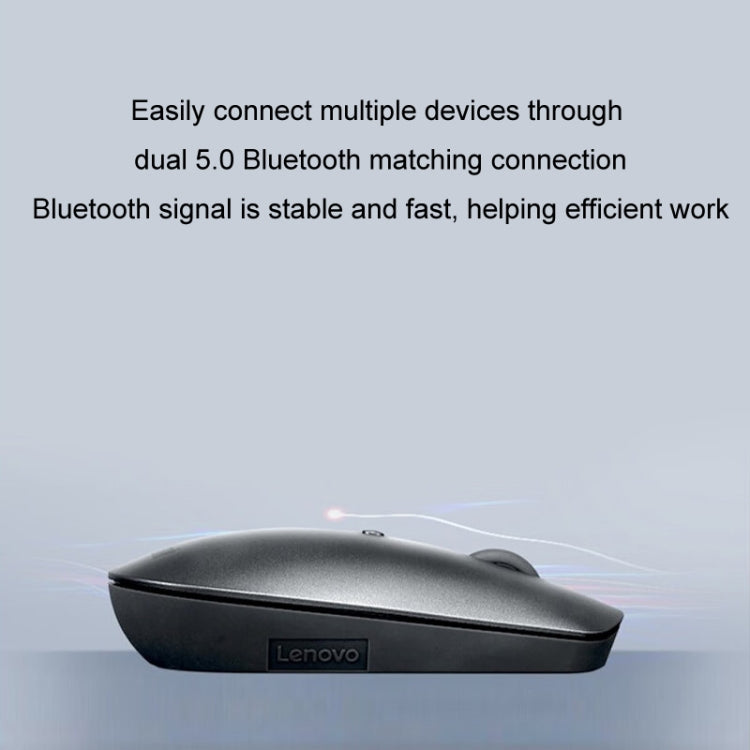 Lenovo ThinkBook Dual Bluetooth 5.0 Wireless Mouse Compact Portable Ultra Slim Office Mouse - Wireless Mice by Lenovo | Online Shopping UK | buy2fix