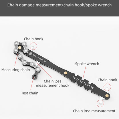 CYCLINGBOX BG-201401 Bicycle Repair Flywheel Disassembly Wrench Mountain Bike Portable Fast Repair Wrench(Black) - Outdoor & Sports by buy2fix | Online Shopping UK | buy2fix