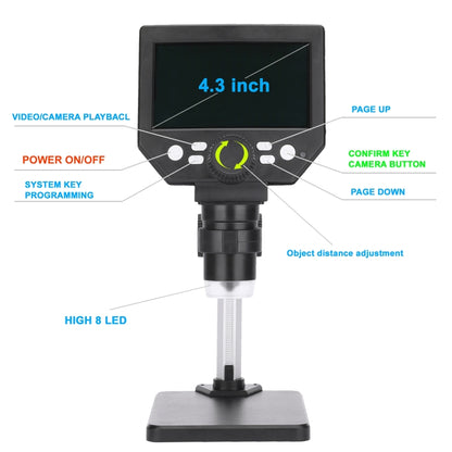 G1000 Digital Microscope HD Mobile Phone Repair Electron Microscope, Specification: Aluminum Plastic Bracket - Digital Microscope by buy2fix | Online Shopping UK | buy2fix