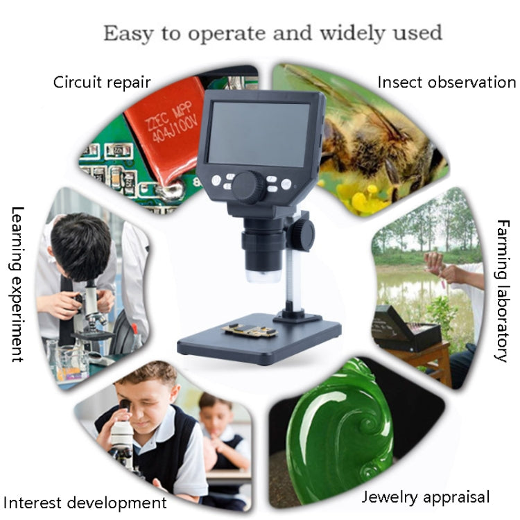 G1000 Digital Microscope HD Mobile Phone Repair Electron Microscope, Specification: Aluminum Alloy Bracket - Digital Microscope by buy2fix | Online Shopping UK | buy2fix