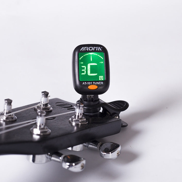 AROMA Guitar Tuner Ukulele Violin Bass Multi-Function Electronic Tuner, Colour:  AT-01A - Guitar Tuner by buy2fix | Online Shopping UK | buy2fix
