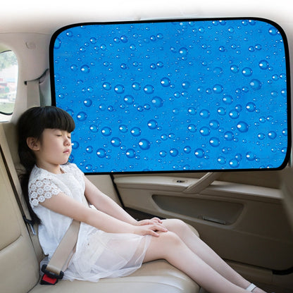 4 PCS R-2938 Single-Layer Sun Protection Magnetic Car Curtain Vehicle Water Drop Sunshade(Blue Right) - In Car by buy2fix | Online Shopping UK | buy2fix