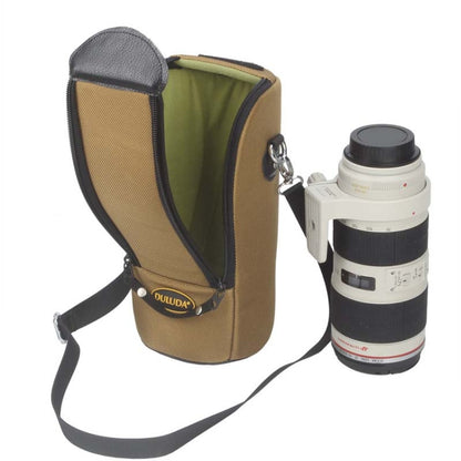 DULUDA 302 Breathable Waterproof And Shockproof Telephoto Camera Lens Bag(Khaki) - Lens Bag by DULUDA | Online Shopping UK | buy2fix