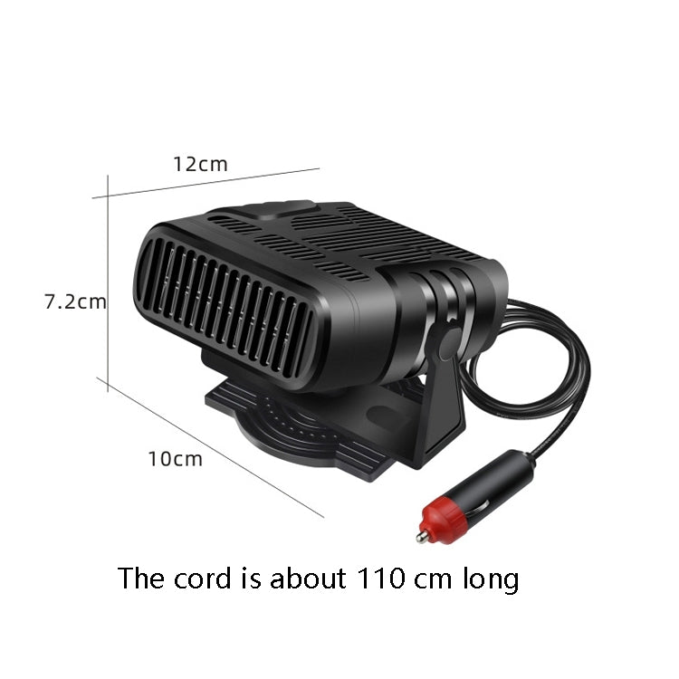 12V Black Car Heater Cold And Warm Wind Defrosting And Snow Demister - Heating & Fans by buy2fix | Online Shopping UK | buy2fix