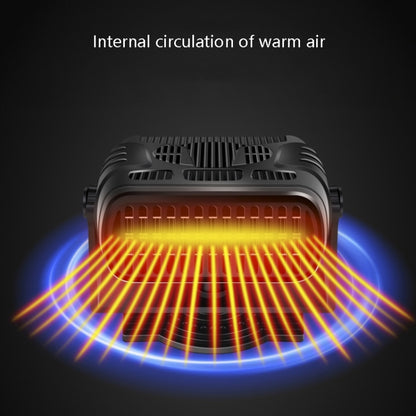 24V Black Car Heater Cold And Warm Wind Defrosting And Snow Demister - Heating & Fans by buy2fix | Online Shopping UK | buy2fix