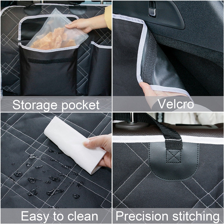 Car Trunk Mat Storage Pocket Dog Anti-dirty Mat(Black) - In Car by buy2fix | Online Shopping UK | buy2fix