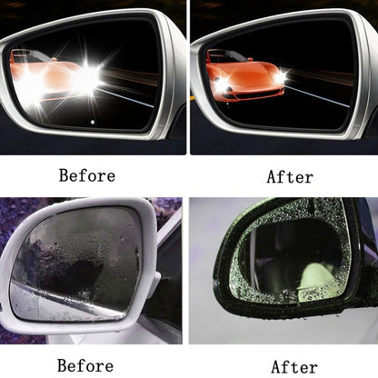 10 PCS Rainproof Anti-Fog And Anti-Reflective Film For Car Rearview Mirror Ellipse 100X145mm(Transparent) - In Car by buy2fix | Online Shopping UK | buy2fix