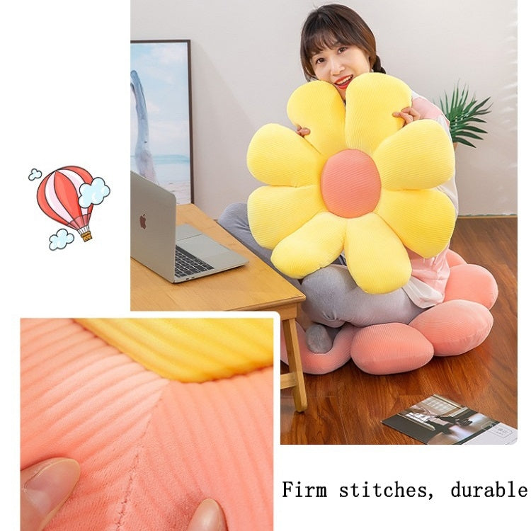 Small Daisy Flower Soft Elastic Cushion Pillow 53cm(Pink) - Home & Garden by buy2fix | Online Shopping UK | buy2fix
