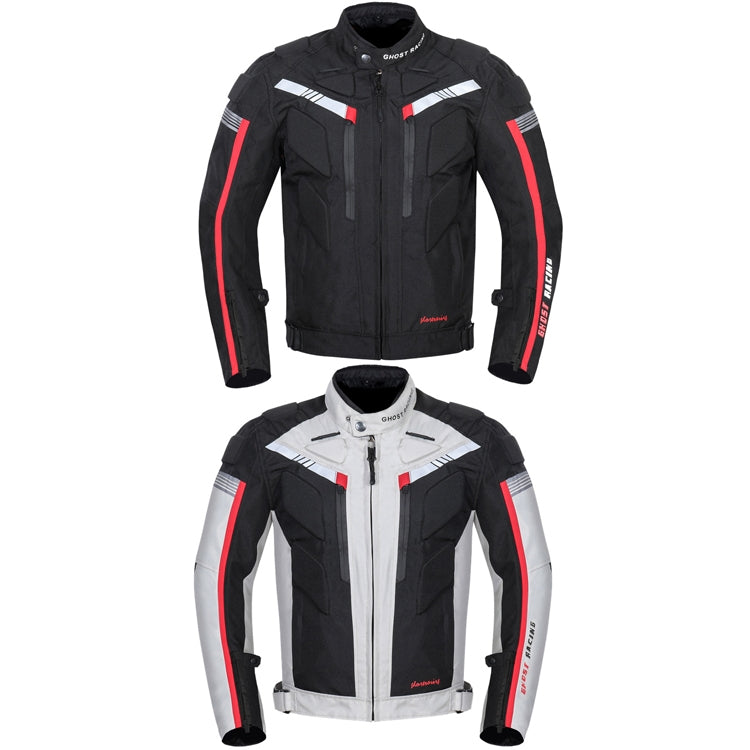 GHOST RACING GR-Y07 Motorcycle Cycling Jacket Four Seasons Locomotive Racing Anti-Fall Cloth, Size: XXXL(Black) - In Car by GHOST RACING | Online Shopping UK | buy2fix