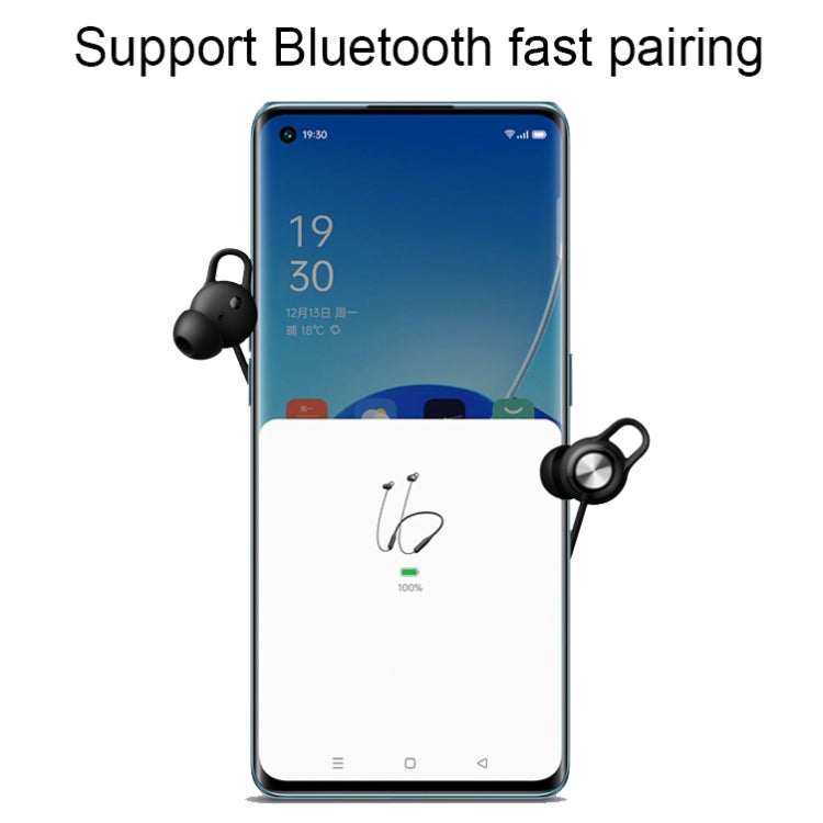 OPPO Enco M32 Neck-mounted Sports Wireless Game Music Bluetooth Earphones(Black) - Neck-mounted Earphone by OPPO | Online Shopping UK | buy2fix