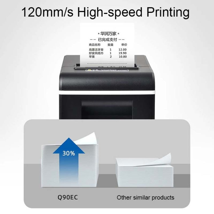 Xprinter XP-Q90EC 58mm Portable Express List Receipt Thermal Printer, Style:USB Port(EU Plug) - Consumer Electronics by Xprinter | Online Shopping UK | buy2fix