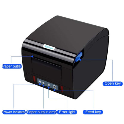Xprinter XP-D230H 80mm Thermal Express List Printer with Sound and Light Alarm, Style:USB(EU Plug) - Consumer Electronics by Xprinter | Online Shopping UK | buy2fix