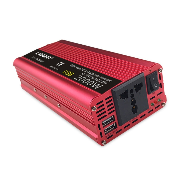 LVYUAN Car Inverter Dual USB Power Converter, Specification: 12V to 220V 2000W - In Car by LVYUAN | Online Shopping UK | buy2fix